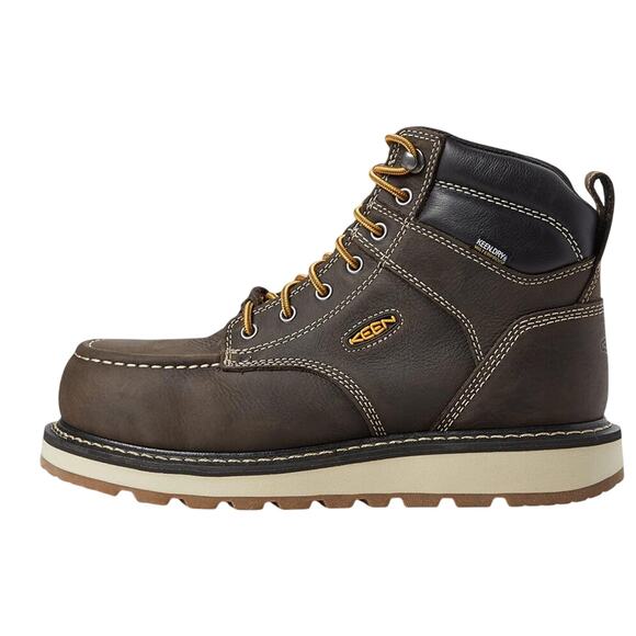 Keen Mens Cincinnati 6" Work Boot US 15 Wide EU 48 Brown Composite Toe WP NIB - Picture 2 of 14